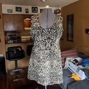 Black and Gold Glittery Dress